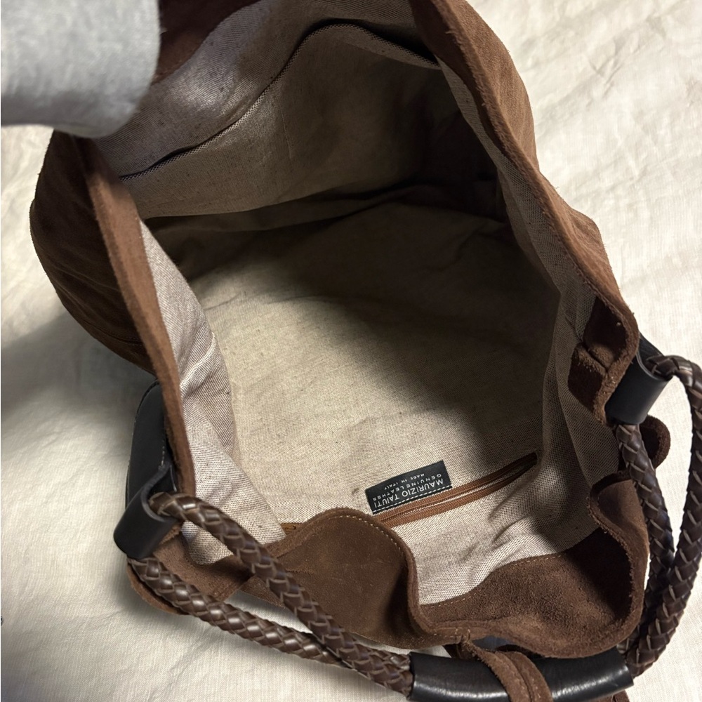 Maurizio Taiuti Brown suede Hobo Bag - Picture 7 of 8